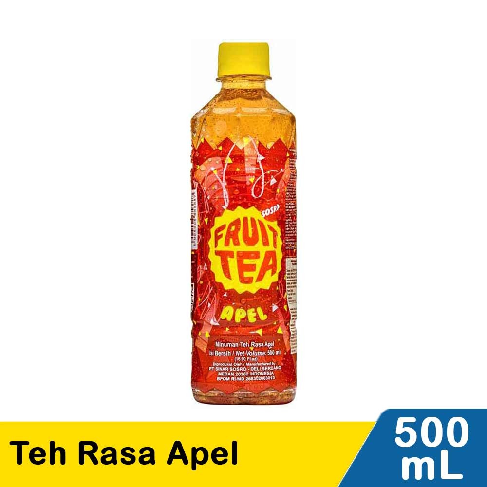 SOSRO FRUIT TEA APEL 500mL