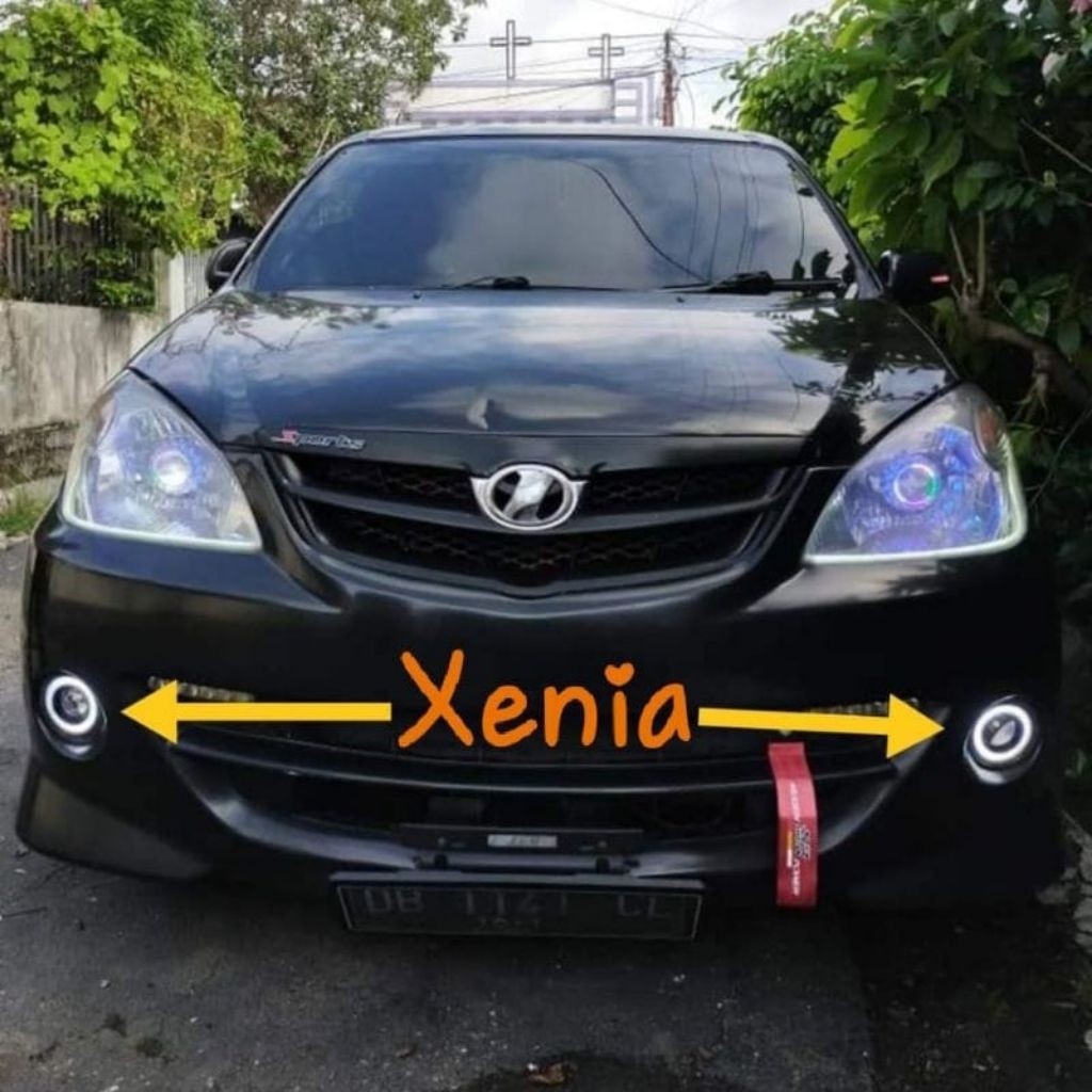 RUNSHOP_ FOGLAMP ANGEL AYES UNIVERSAL 89MM 1SET KANAN KIRI / LAMPU KABUT LAMPU SOROT BEMPER /variasi