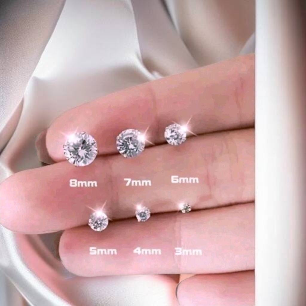 Anting Permata Monel /Anting Diamond Monel /Anting Tindik Giwang