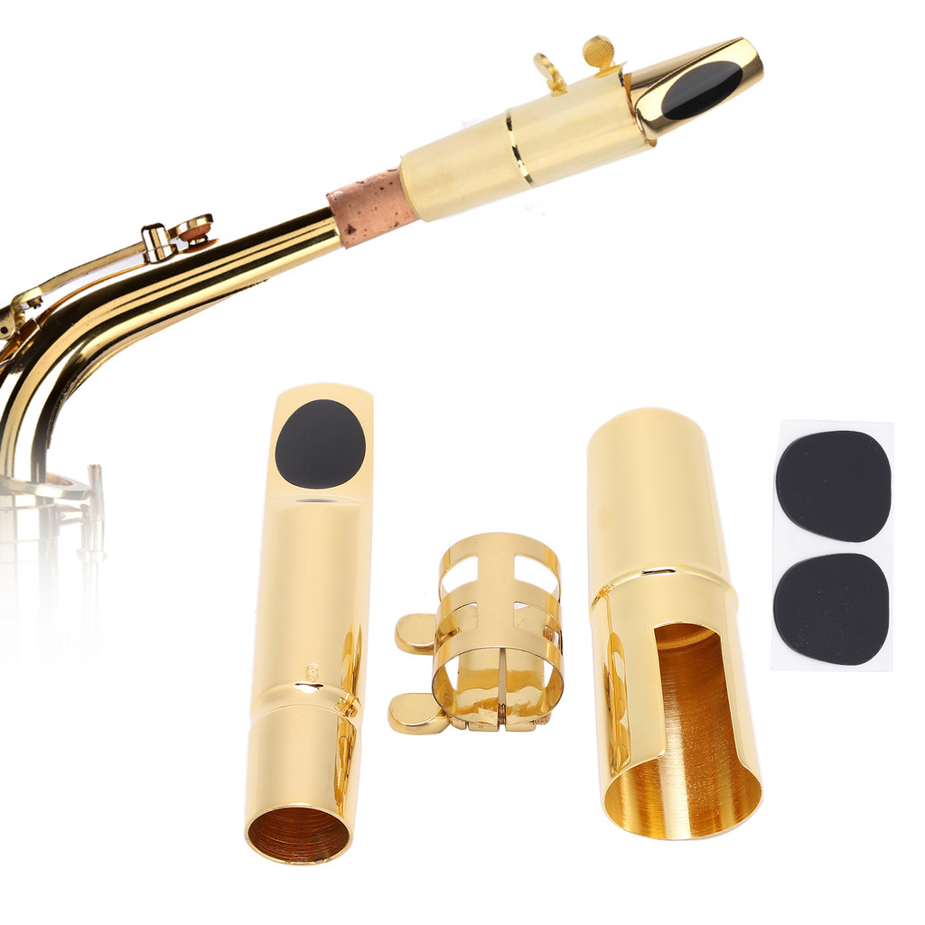 Bariton Saxophone Mouthpiece Metal Bariton Saxophone Metal Mouthpiece with  Pads Musical Instruments