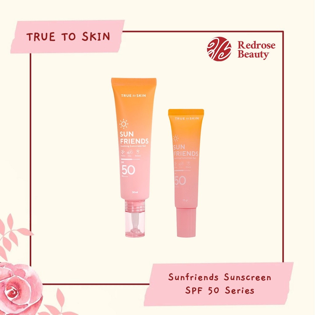 [WAREHOUSE SALE] EXP 04/2026 True to Skin Sunfriends Sunscreen Gel SPF 50 PA++++ 30g / 15g