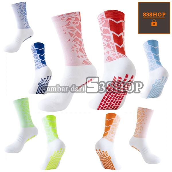 Kaos Kaki Anti Slip Fox  Ice Motif Corak Rame Kaos Kaki Sepak Bola Futsal Badminton Anti Licin