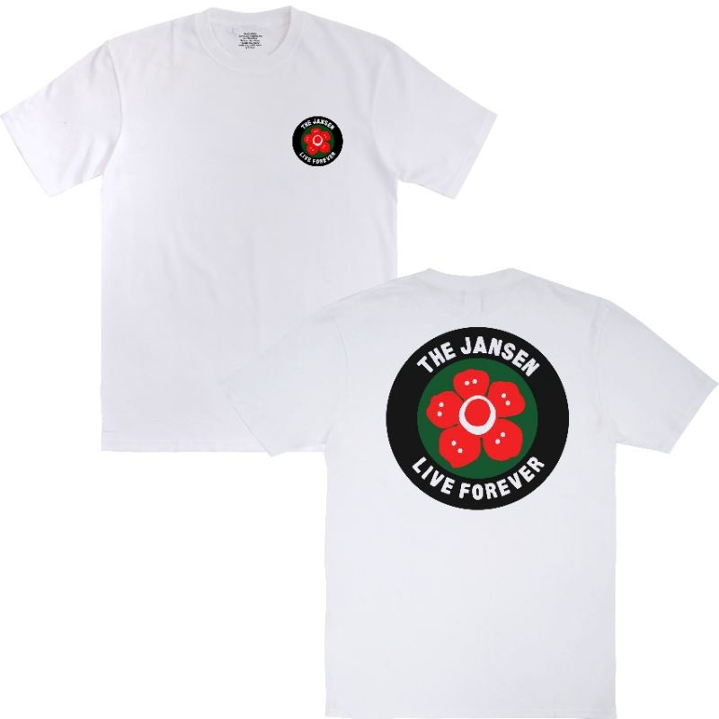 The jansen - Live forever - Tshirt white - kaos band the jansen T-shirt the jansen