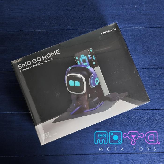 EMO GO HOME A.I. Desktop Pet Interactive Smart Robot with Home Station - GO HOME BLACK