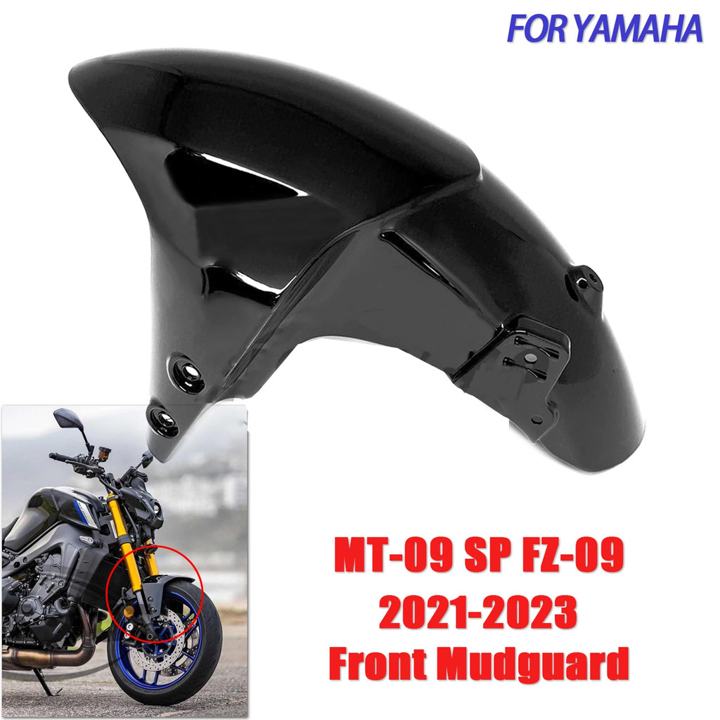 Motorcycle Front Fender Sash For Yamaha MT-09 MT09 MT 09 mt09 mt-09 2021 2022 2023 Mudguard ABS Carb