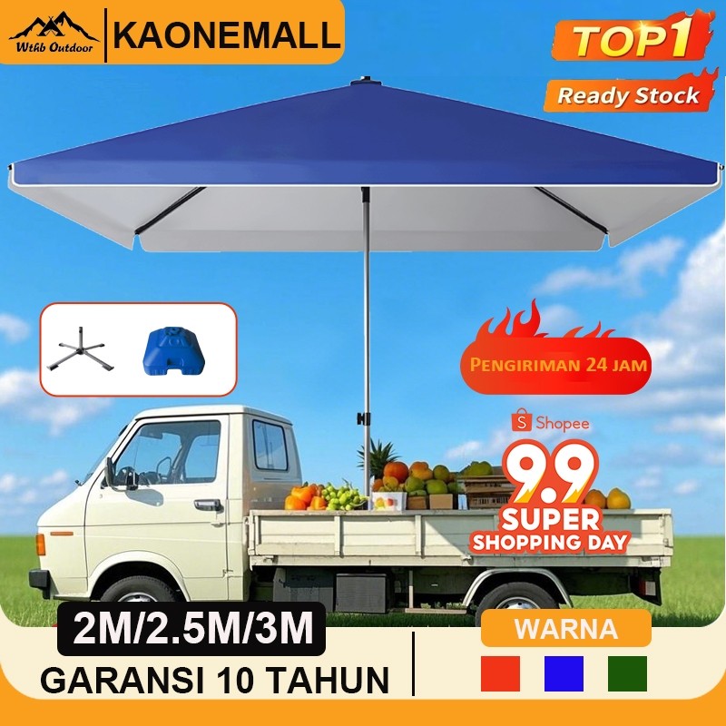 JANGANLIRIK payung luar ruangan Payung Tenda 250 cm Jualan Taman Pantai Payung pantai Double layer T