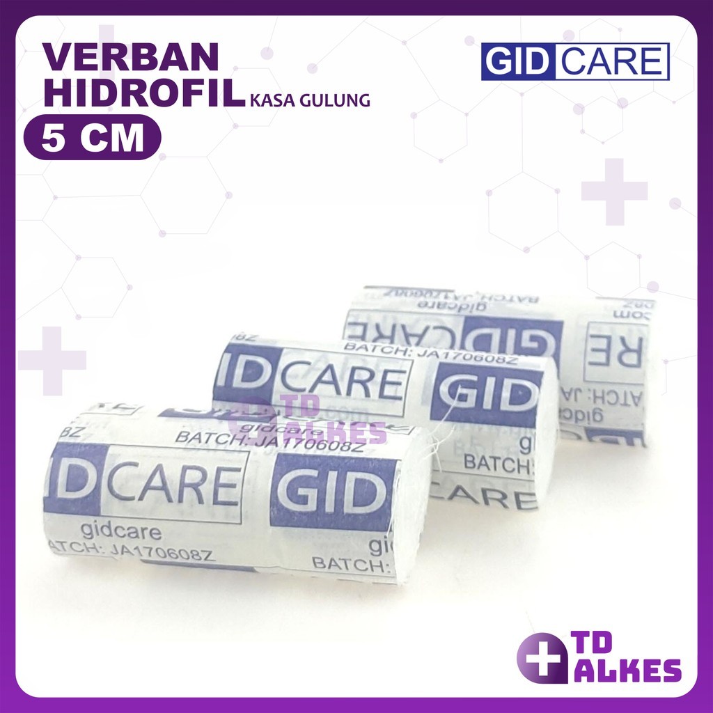 Kasa Verban 5 cm GIDCare Perban Kain Penutup Luka Perlengkapan P3K
