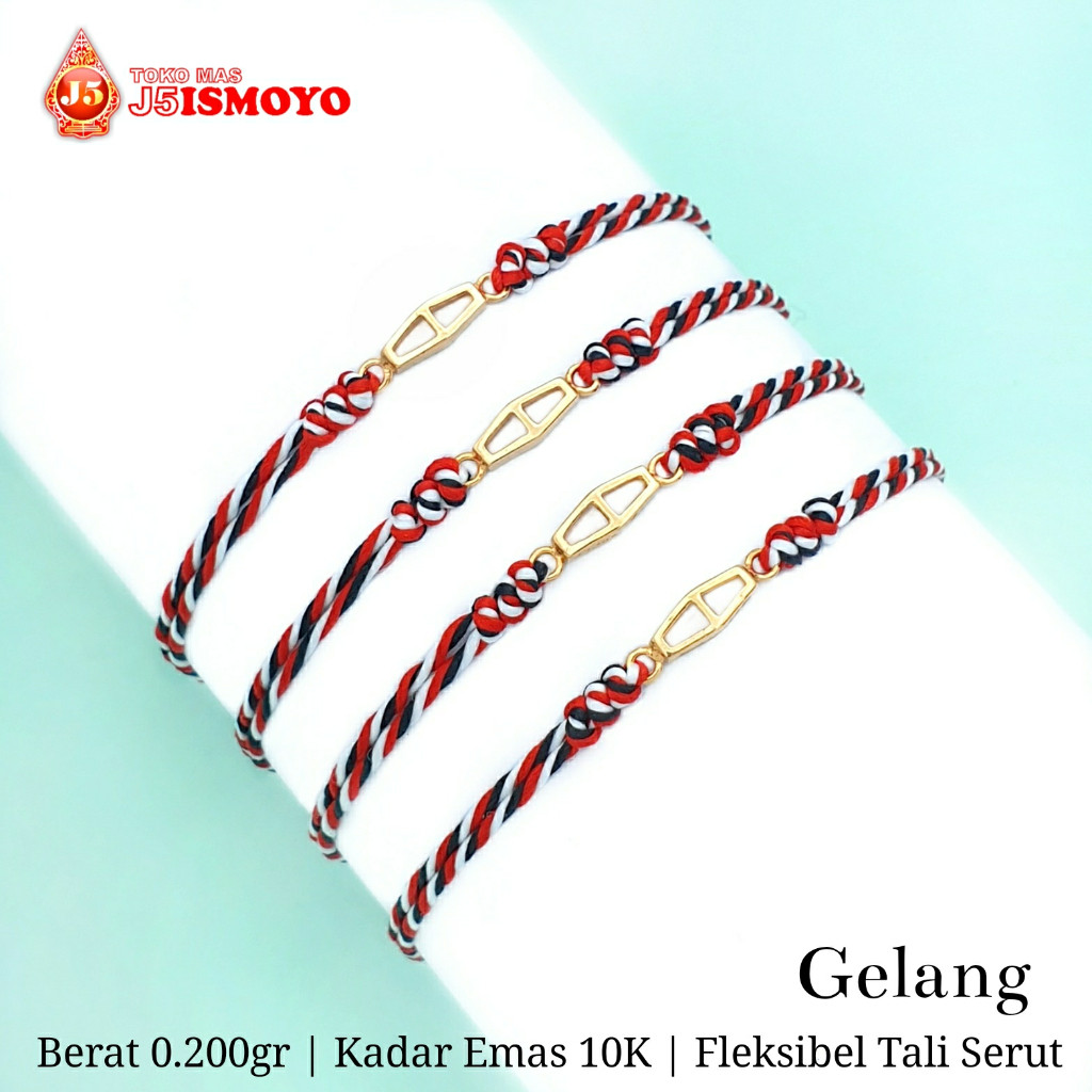 Gelang Emas Tali Tridatu Rellyn J5 Ismoyo