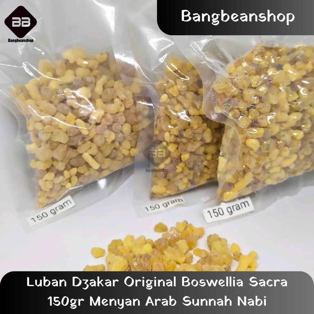 Luban Dzakar Original Boswellia Sacra 150gr Menyan Arab Sunnah Nabi