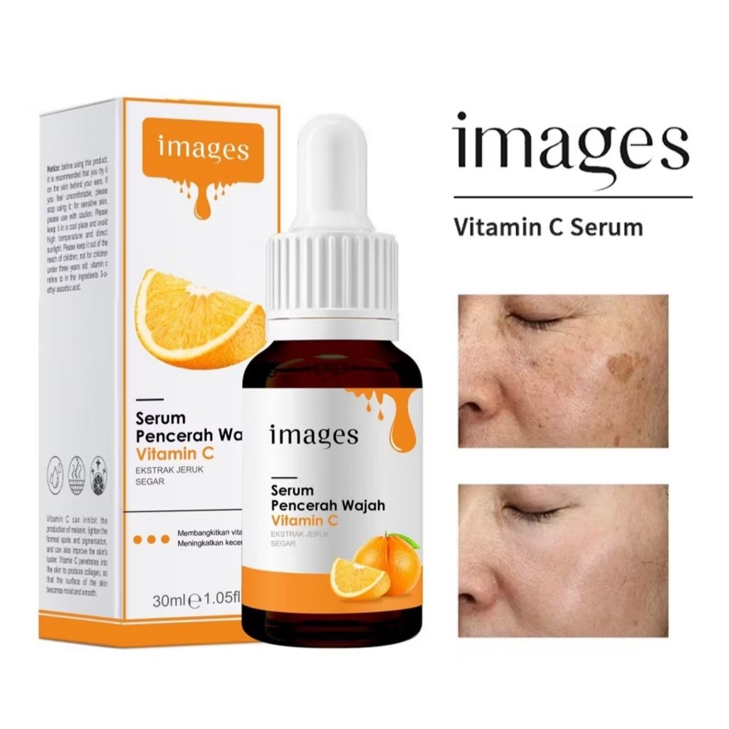 Images Brightening Vitamin C Serum Pencerah Wajah / Serum Wajah Glowing / Serum Vitamin C