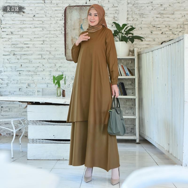 Seragam Gamis PNS Wanita terbaru/pakaian kerja wanita/baju gamis Guru pns wanita model kurung Panjan