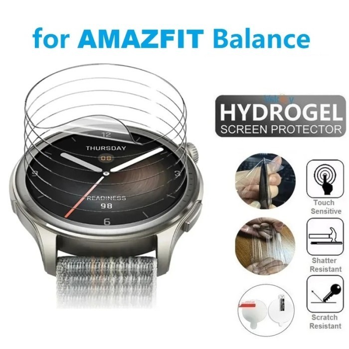 Hydrogel Amazfit Balance Anti Gores Jelly Screen Protector Amazfit Balance Anti Gores Hydrogel
