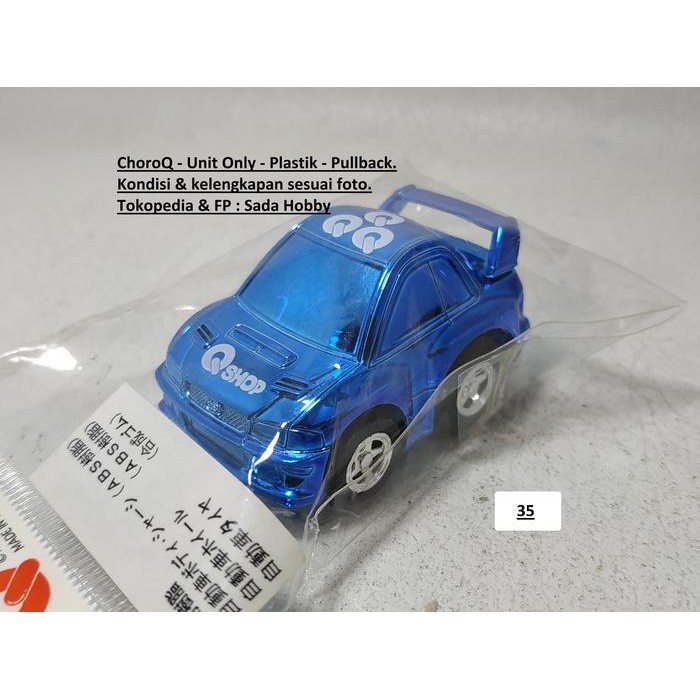 DCT... Choro Q ChoroQ HG Shop Special Specifications Subaru Impreza Biru Plated Bag
