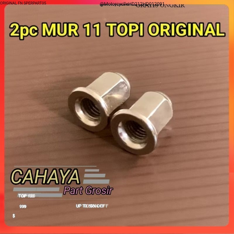 2pc MUR 11 TOPI PLANG M7 BAUT 11 KUNCI 10 ORIGINAL new otomotif Oc Parrt