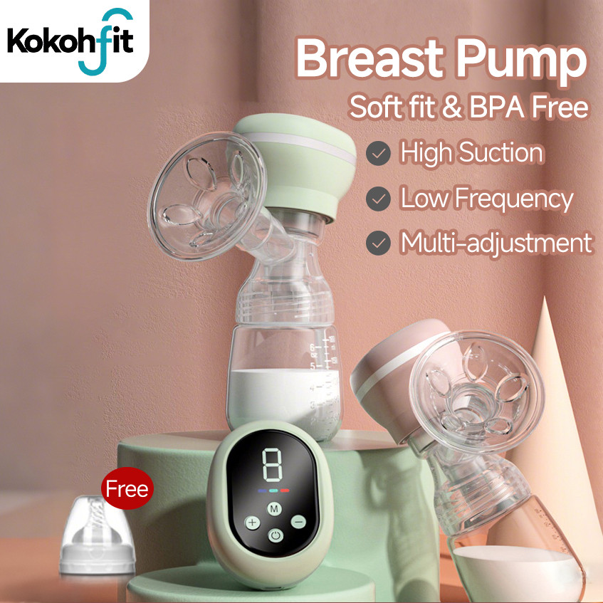Kokohfit Pompa ASI Elektrik Portable 180ML 3Mode Wireless Otomatis Bisu Breast Pump BPA Free Pumping