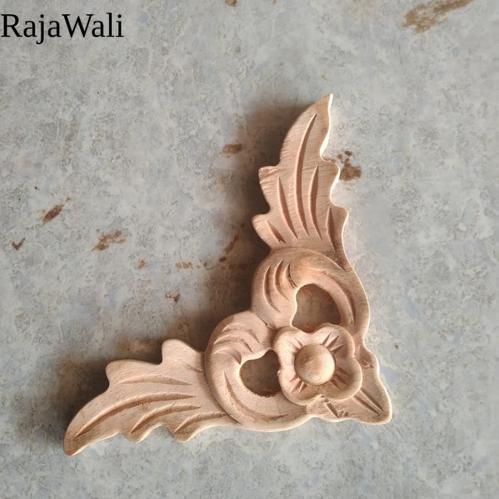 ukiran ornamen tempel sangkar burung hiasan figura lemari bufet 11x11 RJ12