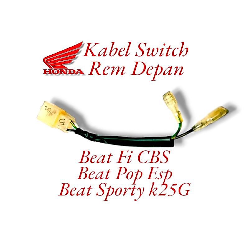 KABEL SWITCH REM DEPAN HONDA BEAT FI CBS BEAT POP ESP BEAT SPORTY ESP K25