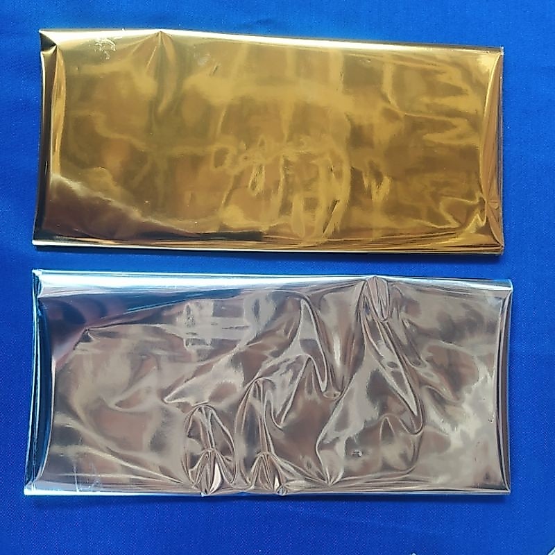 (ecer 1 Meter) plastik prada foil emas silver wessler foil pewarna kaligrafi timbul gold perak