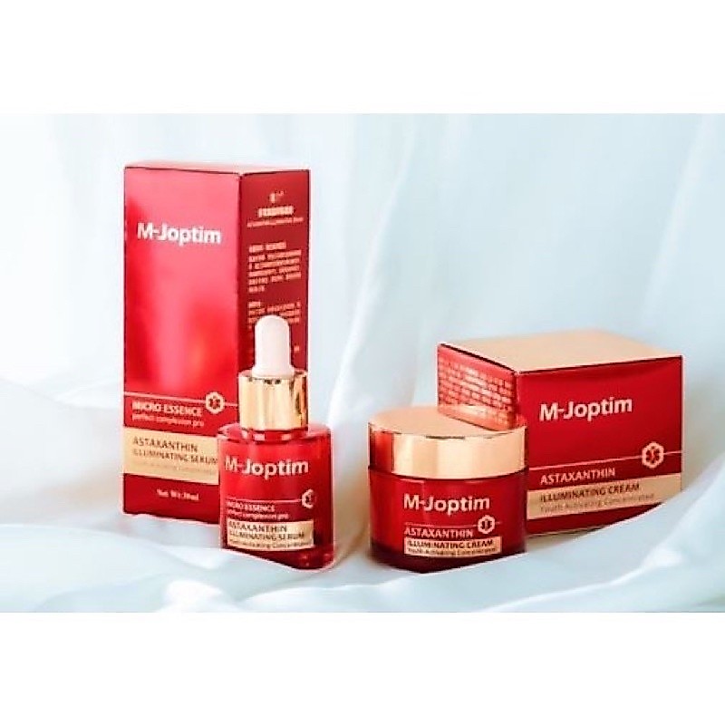Paket M-joptim Astaxanthin Illuminating Serum dan Cream mjoptim