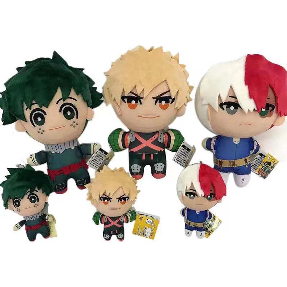 Anime My Hero Academia Plush Toys Cartoon Izuku Midoriya Katsuki Bakugou Shouto Todoroki Stuffed Dol