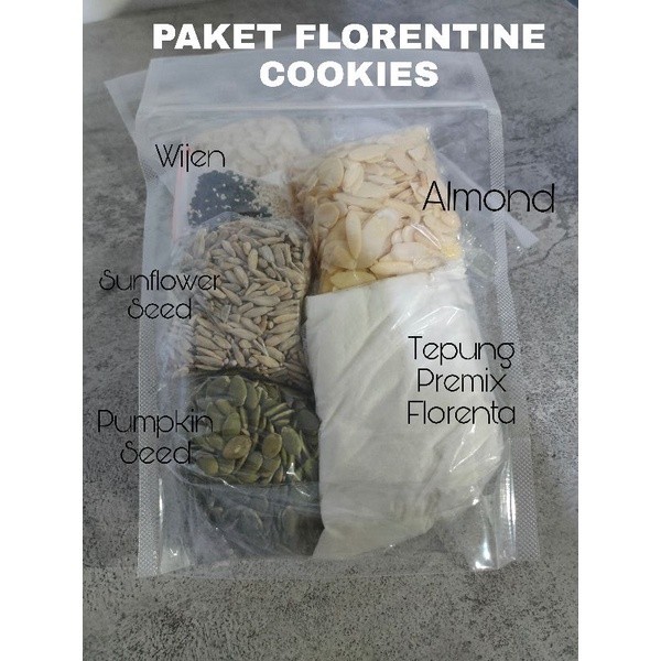 BM - PAKET LENGKAP FLORENTINE COOKIES // BAHAN FLORENTINE COOKIES // TEPUNG FLORENTA