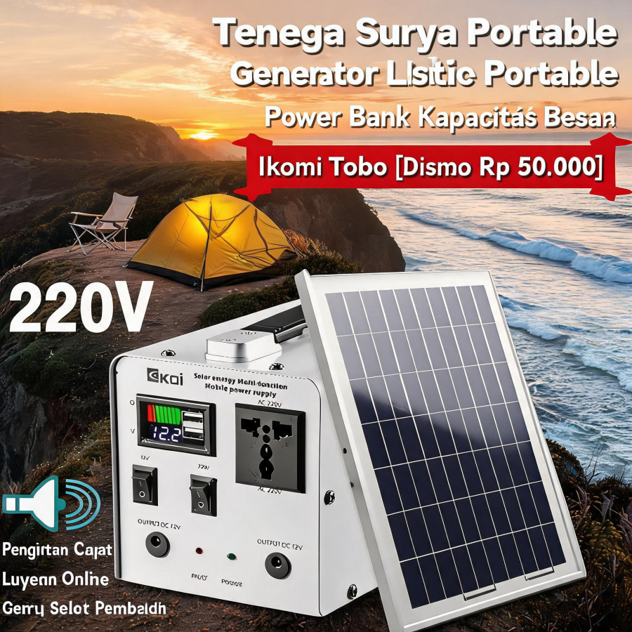 (Dikirim Dari Jakarta)SOLAR PANEL 100 wp PANEL SURYA PEMBANGKIT LISTRIK TENAGA SURYA 100WP 100 WP 10