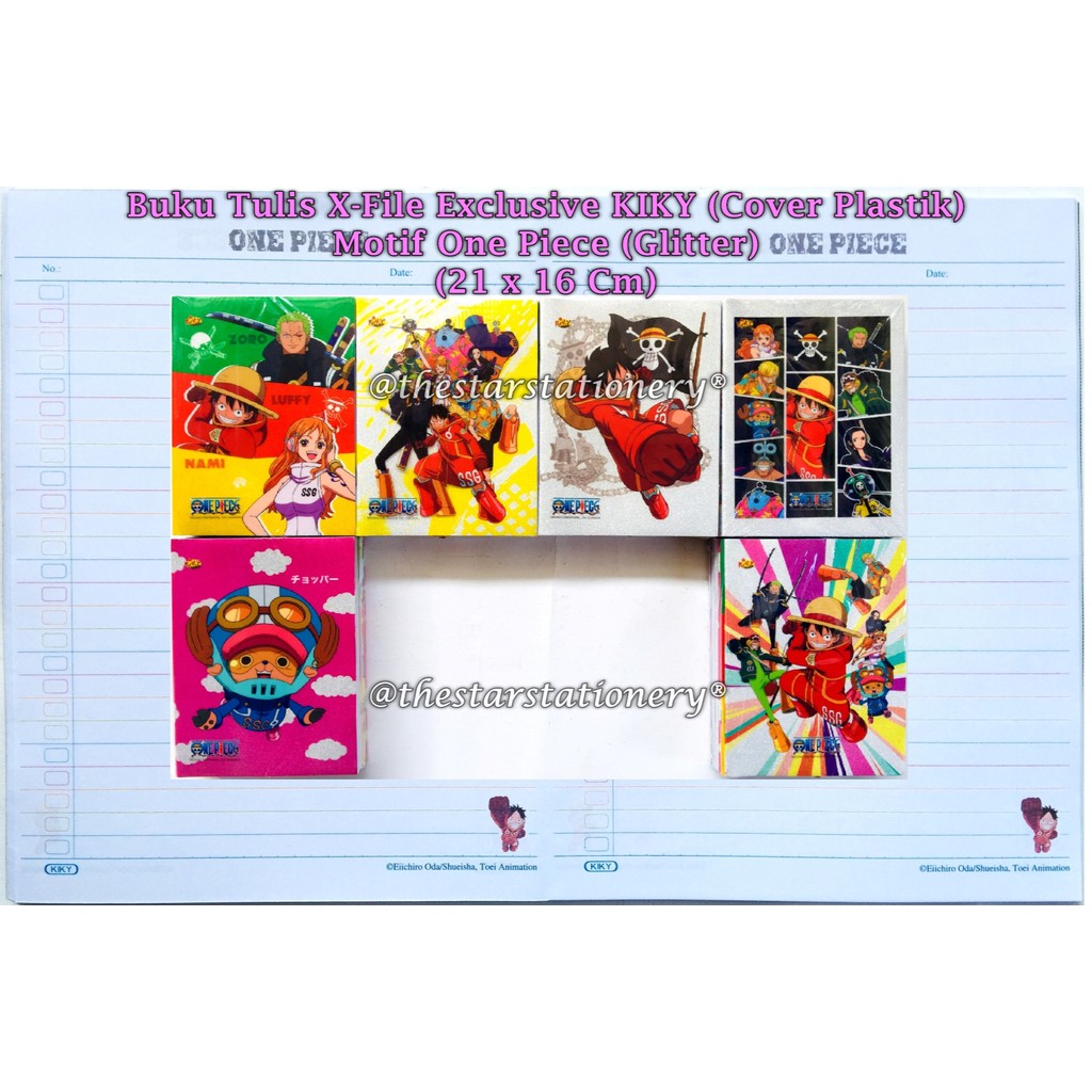 (1 Biji) Buku Tulis KIKY X-File Exclusive 56 Cover Plastik + Glitter / Kiky 56 X-File (1 Buah)