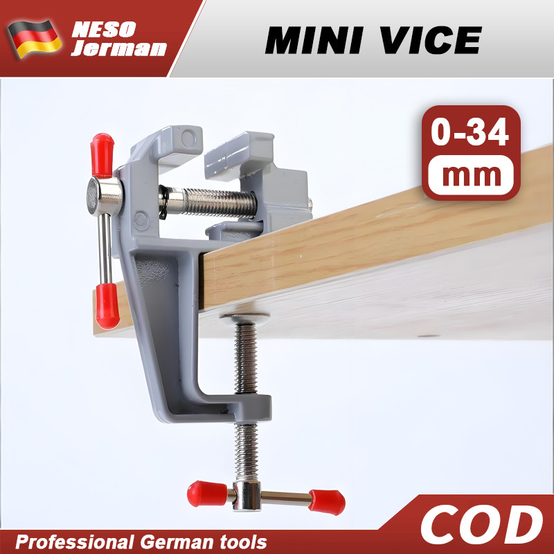 Neso Alat Jerman Ragum Meja Mini Penjepit Meja Kecil Alumunium Mini Bench Vise Small Bench Clamp Tab