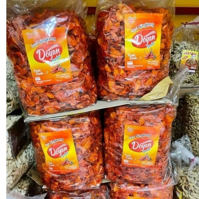 COD 1kg KERIPIK SINGKONG SAMBAL SINJAI PSG
