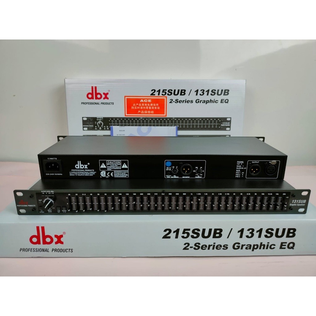 Equalizer DBX 131SUB / 131+ SUBWOOFER / EQ DBX 131 +SUB (1 x 31 band )