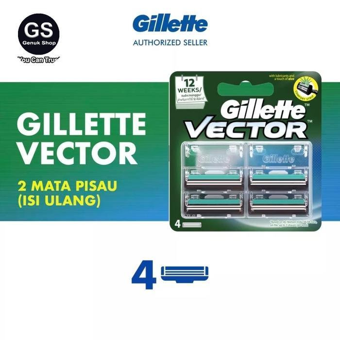 Isi 4 Refill Gilette Vector Pisau Cukur