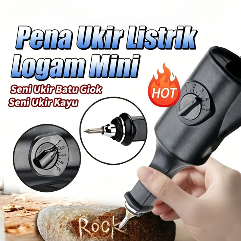 Mini Electric Engraver Pen Pena Ukir Listrik Multifungsi untuk Semua Jenis Bahan Padat