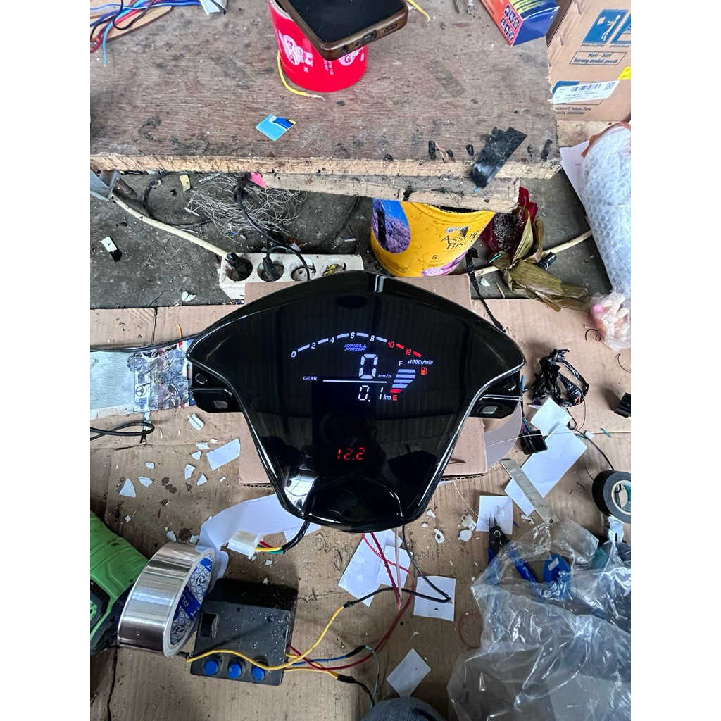 SPEEDOMETER CUSTOM DIGITAL HONDA BEAT FI