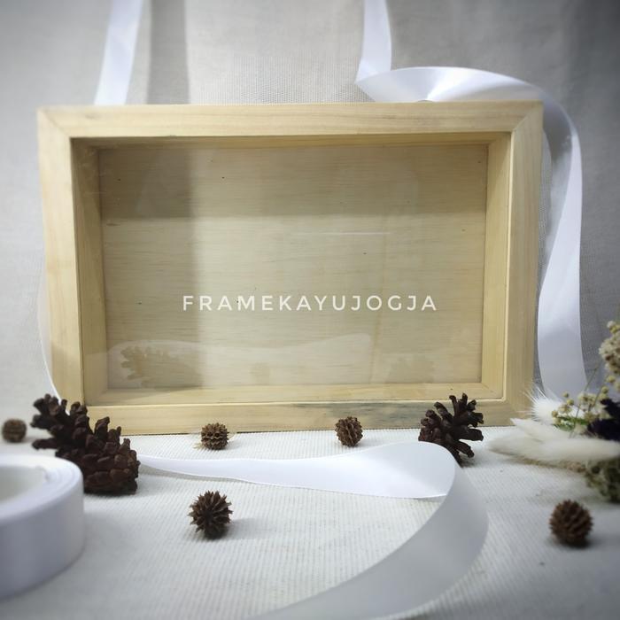 Frame Kayu 3D / Bingkai Kayu Pop Up / Frame Kaca 40 x 30 x 6 cm
