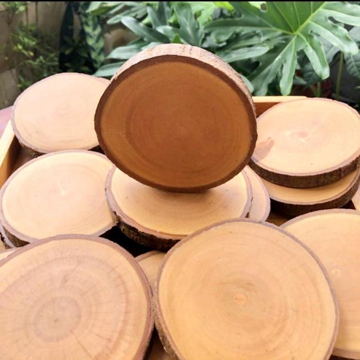 VAS BUNGA KACA BULAT / POT TANAMAN AIR HIDROPONIK AESTHETIC - ALAS VAS KAYU