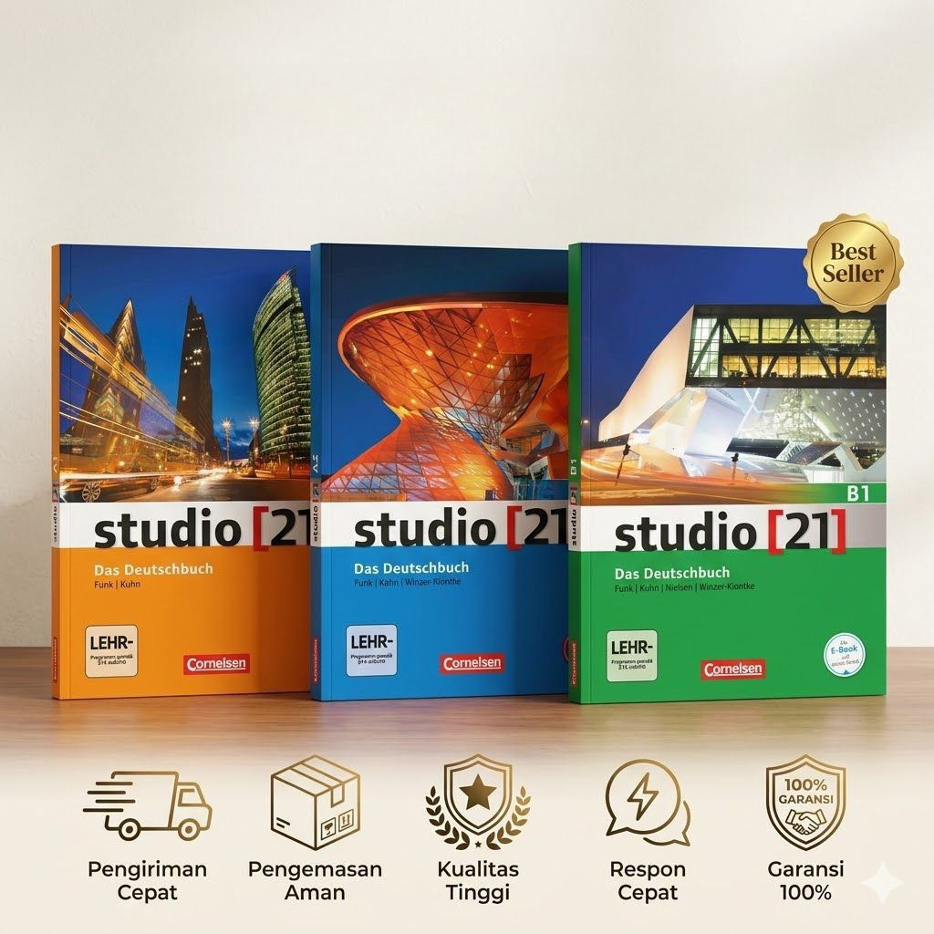 PAKET BUKU STUDIO [21] A1, A2, B1 - BUKU WAJIB BELAJAR BAHASA JERMAN