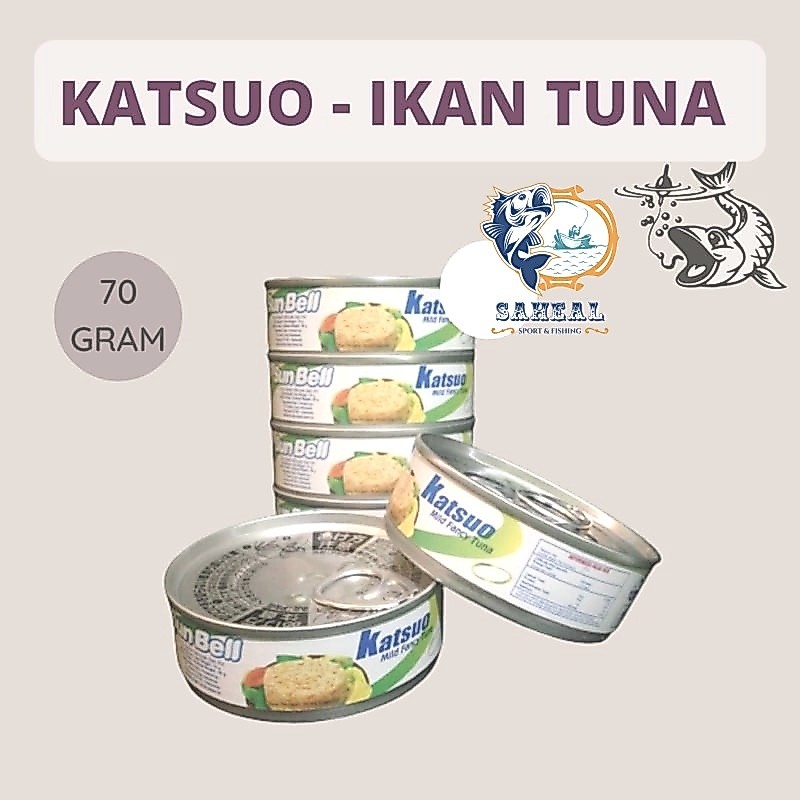 Umpan Pancing Tuna Kaleng Sunbell Katsuo 70gr / Umpan Deho Kecil