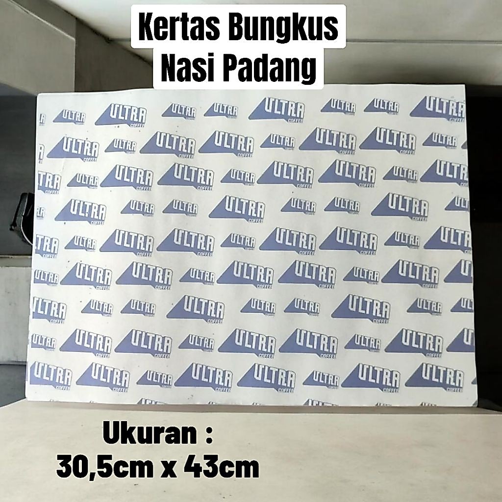 Cetak Kertas Bungkus Nasi Padang Custom - 1 Warna