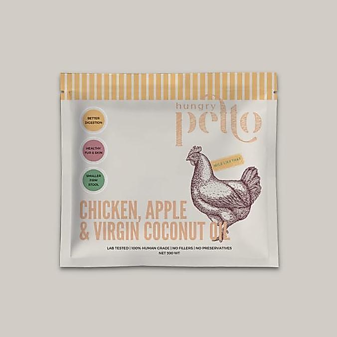 Hungry Petto Chicken Apple Virgin Coconut Oil Raw Dog Food