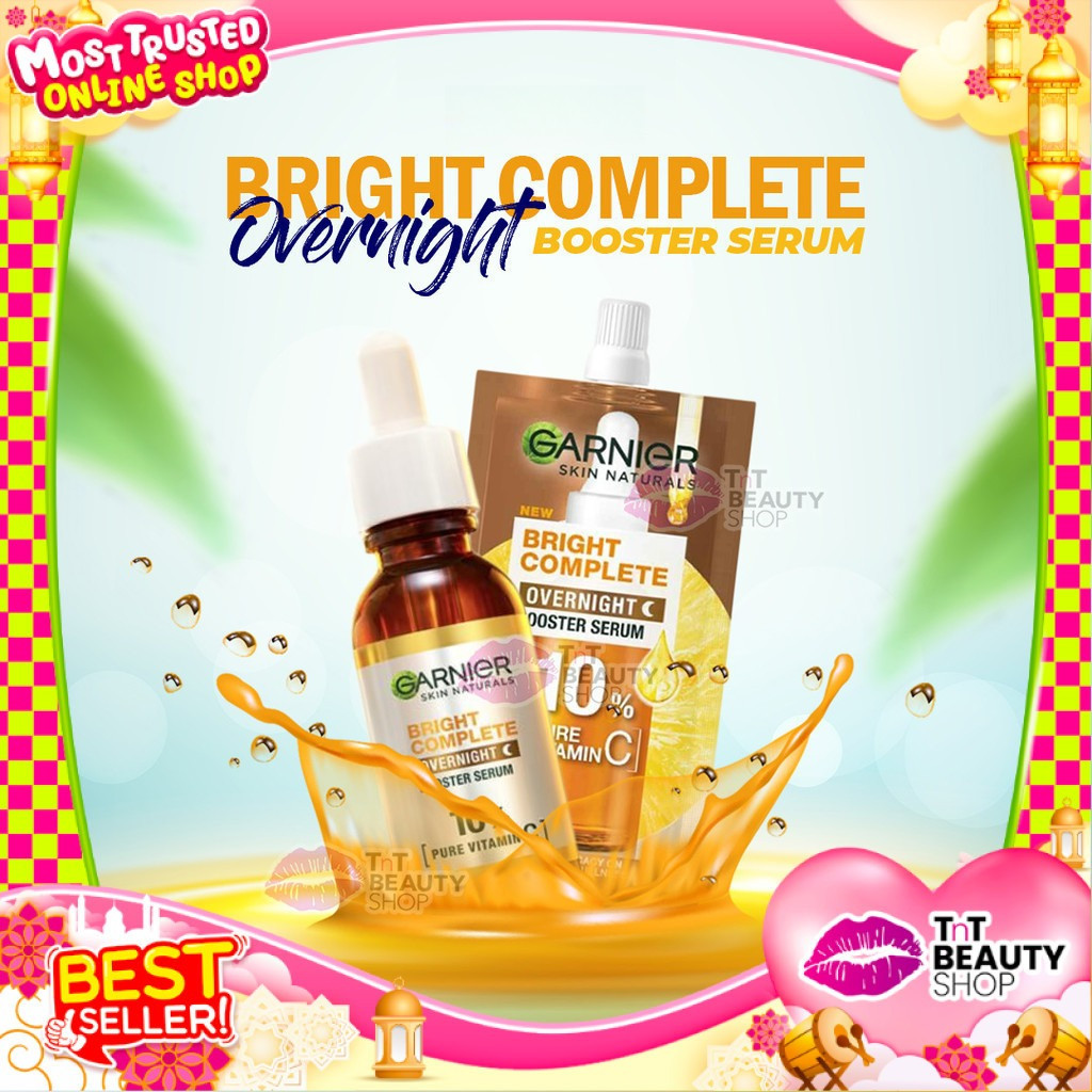 Garnier Bright Complete Overnight Vitamin C Serum - 7.5ml  | TnT Beauty Shop