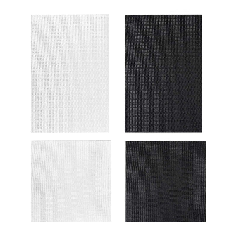 

14 Count Black Reserve Aida Cloth for Cross Stitch Fabric Canvas Smooth Holes Various Size for DIY Embroid 270F