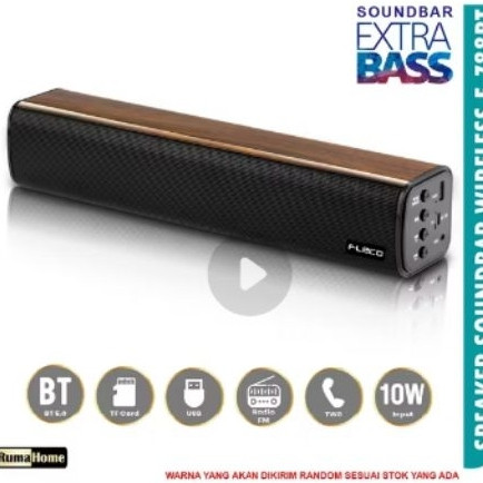 Termurah SOUNDSBAR FLECO F-788BT SPEAKER BLUETOOTH MOTIF KAYU SPEAKER AKTIF