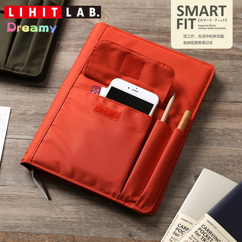 

LIHIT LAB. Smart Fit Notebook Cover, Resistance To Abrasion, Tears and Scuffs. with Pen Holders Perfect for Pens/pencils/markers
