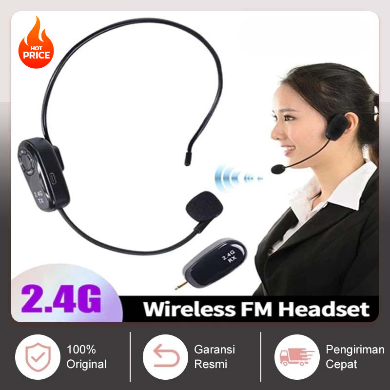 【COD】Mic Wireless Clip on Mic Wireless Clip on Mic Imam Masjid Wireless Mikrofon Wireless Microphone