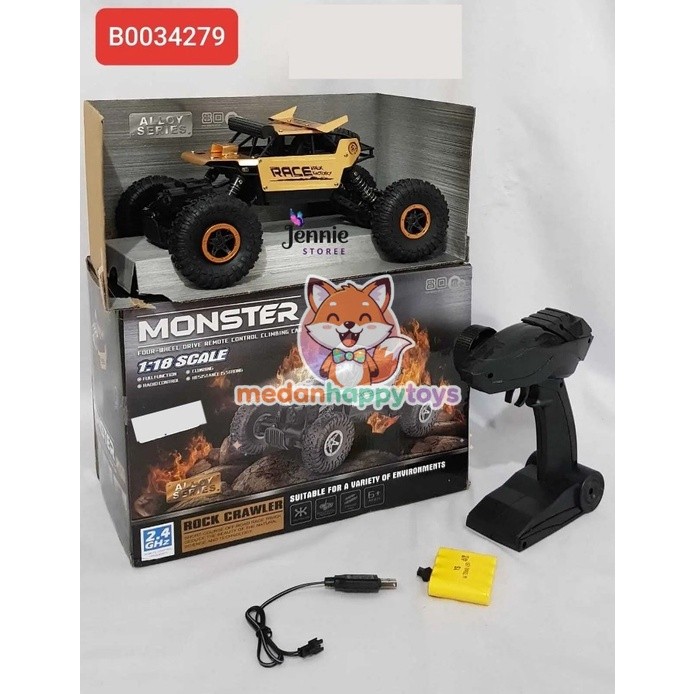 Mainan Mobil Remote Control RC Rock Crawler Monster 4x4 OFFROAD 4WD
