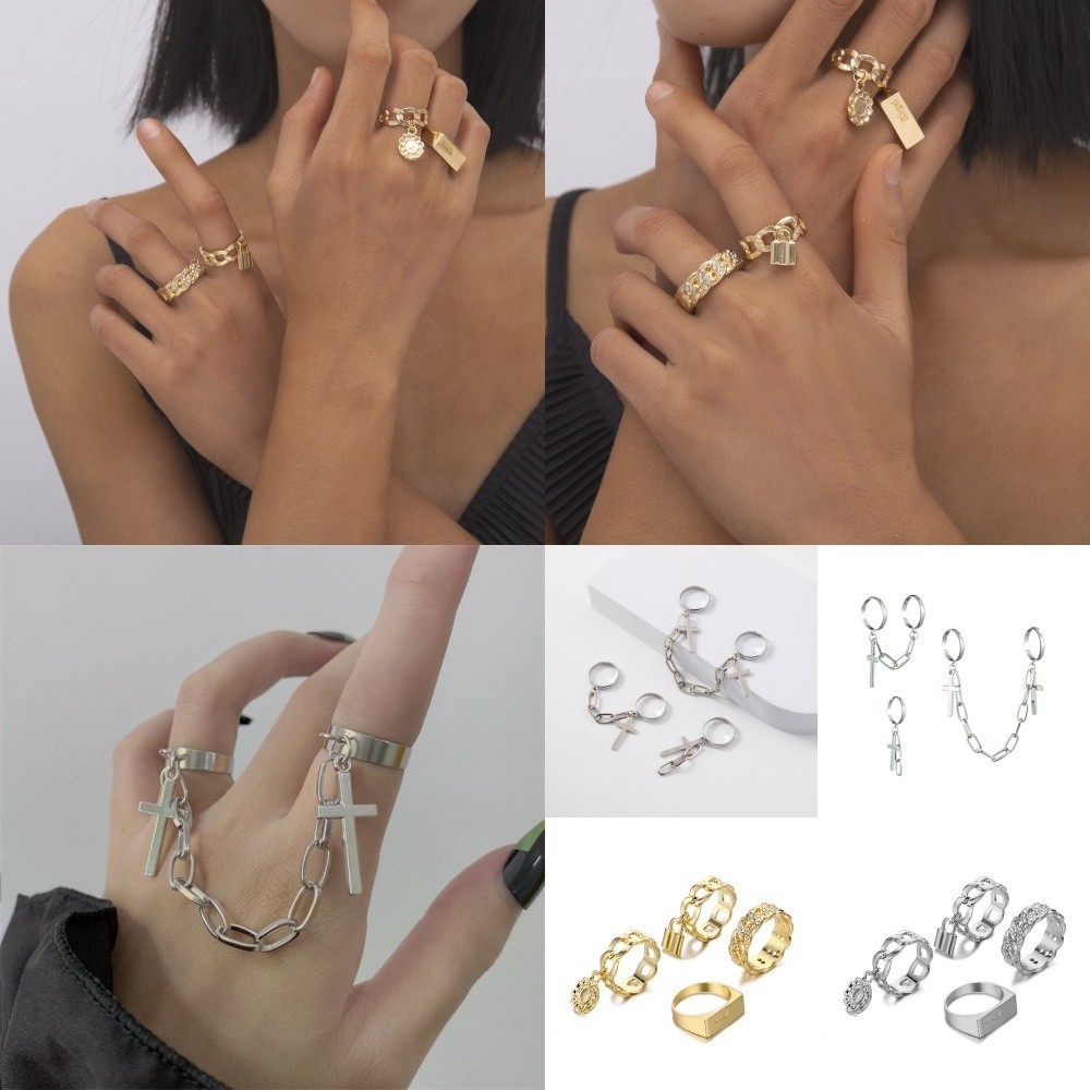 Cincin Rantai, Cincin Liontin, Cincin Emas, Set Cincin, Cincin Wanita.