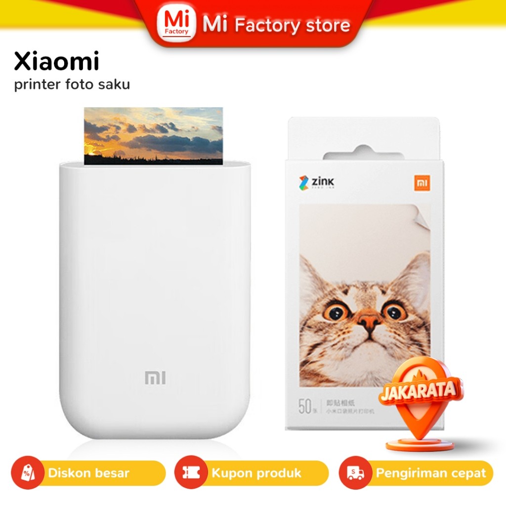 

Xiaomi Youpin Mijia Smart Photo Printer, Teknologi Zink Tanpa Tinta, Cetak Foto & Video Ar, Bluetooth 5.0, Portabel & Ringan, Cocok untuk Travel & Kenangan Keluarga