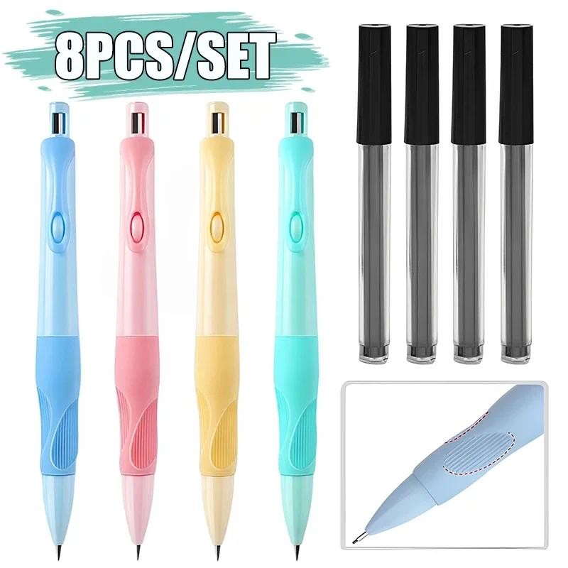 

Automatic Pencil Comfortable Grip Mechanical Pencils Set Art Drawing Carpenter Painting Student Office Cute Automatic Pencil 2mm