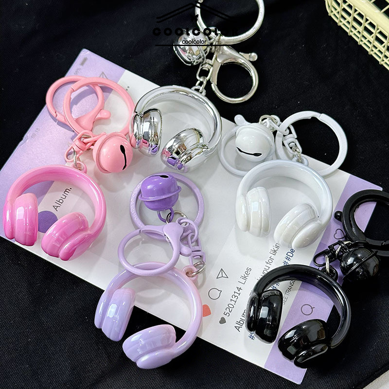 COD Keychain Headphone Uv Gradasi/Gantungan Kunci Headphone Uv/Keychain Lucu Cute/Keychain Korea-Cl