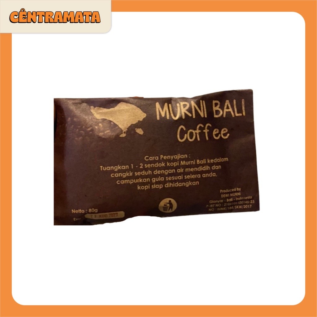 

TERLARIS Kopi Bubuk Bali Murni Coffee 80gr AV